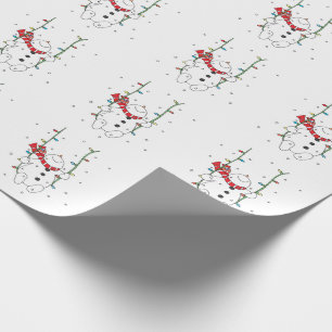Papel De Regalo Muñeco de nieve adorable