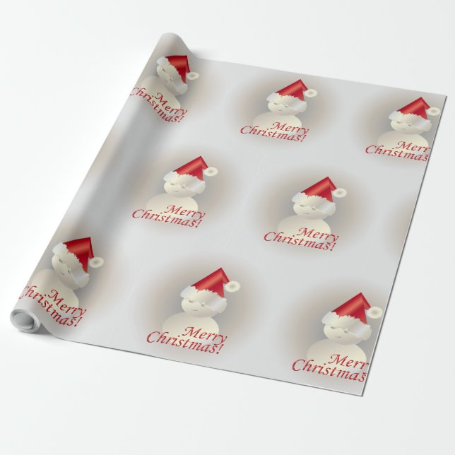 Papel De Regalo Muñeco de nieve de Navidad (Desenrollado)