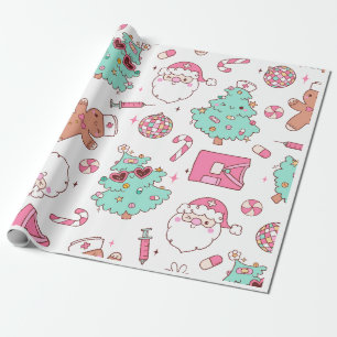 Papel De Regalo Muñeco de nieve del árbol de Navidad  Yo