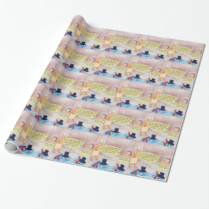 Papel De Regalo Muñeco de nieve divertido cómic regalos Rick Londo