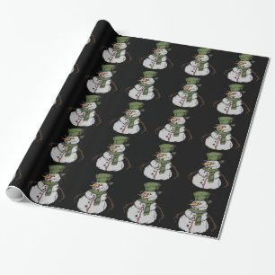 Papel De Regalo Muñeco de nieve malvado