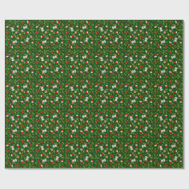 Papel De Regalo Muñeco de Nieve Navideño