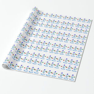 Papel De Regalo Muñecos de nieve haciendo malabares