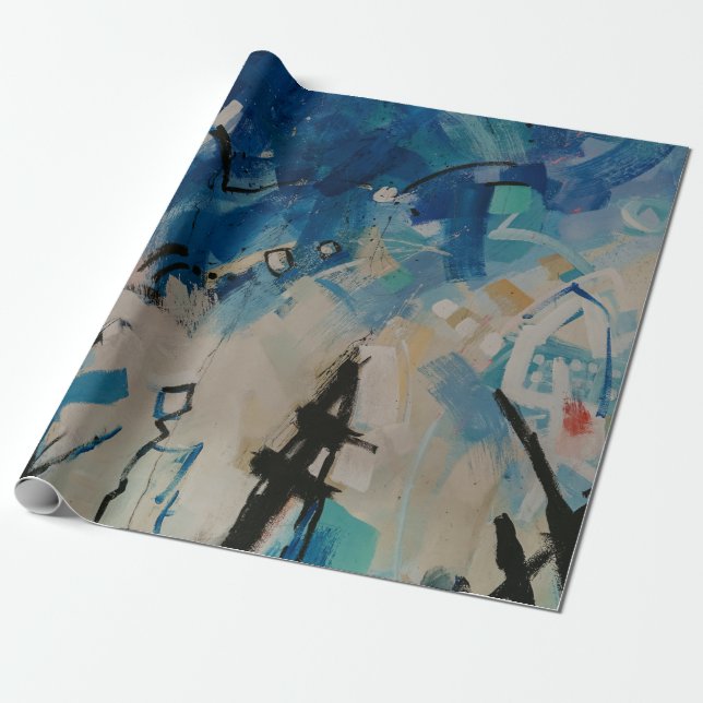 Papel De Regalo Muro abstracto multicolor (Desenrollado)