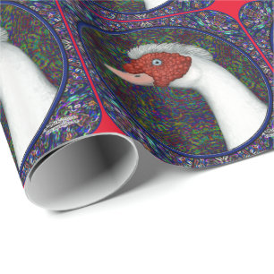 Papel De Regalo Muscovy Duck Head White