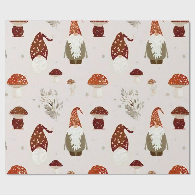 Papel De Regalo Mushroom (Superficie plana)