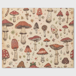 Papel De Regalo Mushroom