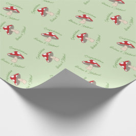 Papel De Regalo Mushroom Baby Shower