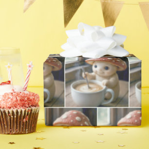 Papel De Regalo Mushroom Munchkin Stirring Morning Coffee