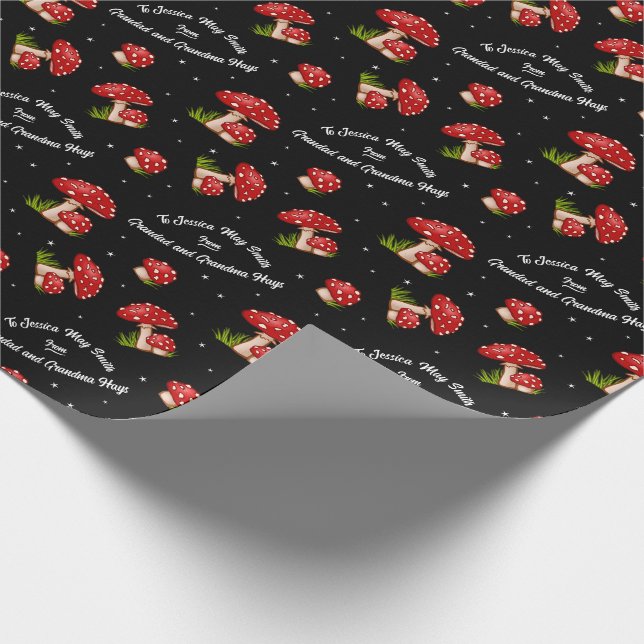 Papel De Regalo Mushroom Red Spots (Esquina)