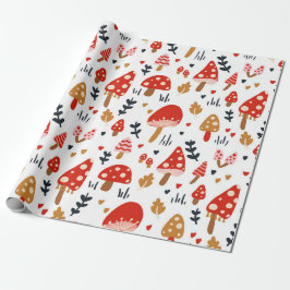 Papel De Regalo Mushroom Woodland Kathrin Legg Baby Kids