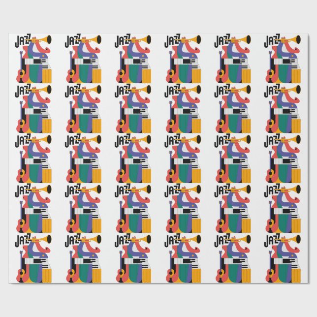 Papel De Regalo music instruments design (Superficie plana)