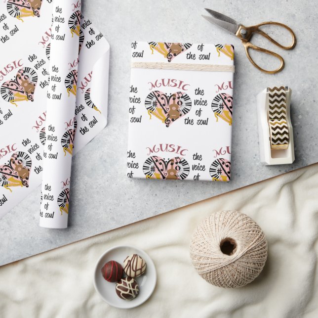 Papel De Regalo Música (Artesanía)