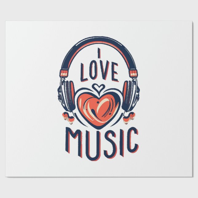Papel De Regalo música  (Superficie plana)