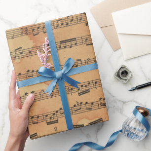 Papel De Regalo Música Antigüa 