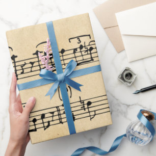 Papel De Regalo Música Antigüa 