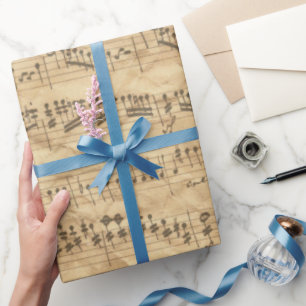 Papel De Regalo Música Antigüa
