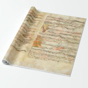 Papel De Regalo Música de Navidades ilustrados