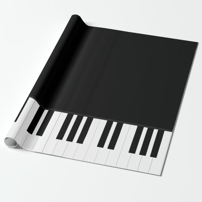 PAPEL DE REGALO MÚSICA DEL PIANO (Desenrollado)