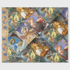 PAPEL DE REGALO MÚSICA HACIENDO ÁNGELES A LOS NAVIDADES, DISFRUTAR