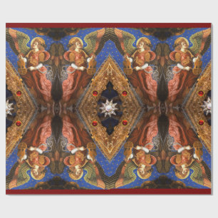 Papel De Regalo MÚSICA HACIENDO ÁNGELES CON UN VIELLE Navidades