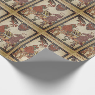 Papel De Regalo Música Medieval De Ajedrez