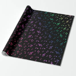 Papel De Regalo música, musical, nota, melodía, negro, sonido, cla