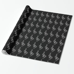 Papel De Regalo Música - Treble and Bass Clef