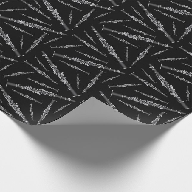 Papel De Regalo Músico Clarinet Music Teacher Band (Esquina)