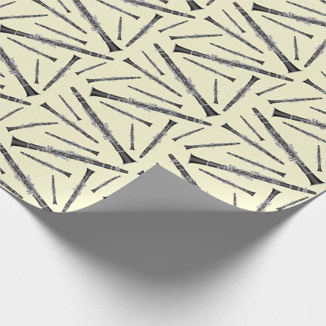 Papel De Regalo Músico Clarinet Music Teacher Band (Esquina)