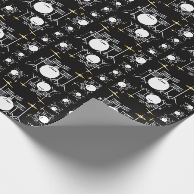 Papel De Regalo Músico de la banda de tambor (Esquina)