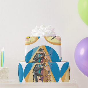 Papel De Regalo Músico Jugando El Chello