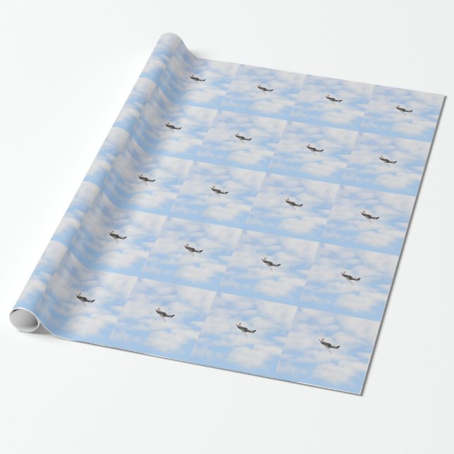 Papel De Regalo Mustango P51 en vuelo (Desenrollado)