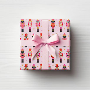 Papel De Regalo Muttcracker Navidad - Cascanueces de Perro Rosa