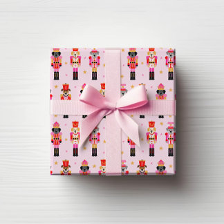 Papel De Regalo Muttcracker Navidad - Cascanueces de Perro Rosa