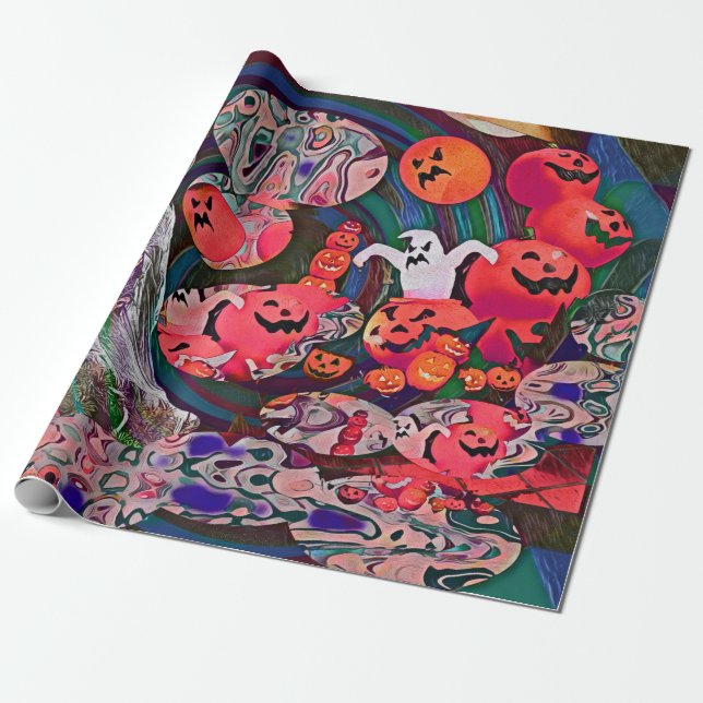 Papel De Regalo My Super Halloween V3 (Desenrollado)