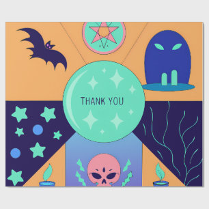 Papel De Regalo Mystical Elements with a Thank You Message