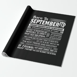 Papel De Regalo Nacido en septiembre virgo regalo de cumpleaños di