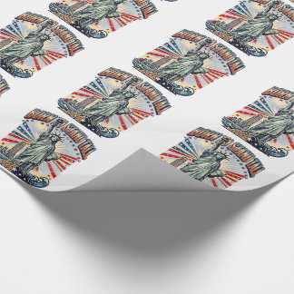Papel De Regalo Nacido para mantenerse erguido - Estatua patriótic
