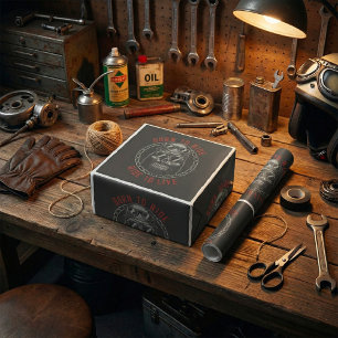 Papel De Regalo Nacido para viajar en bicicleta para vivir