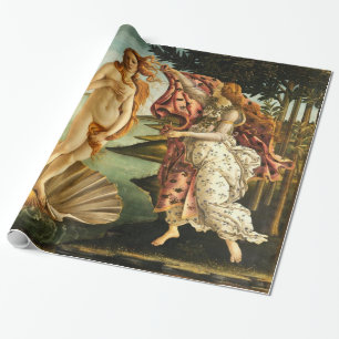 Papel De Regalo Nacimiento Botticelli Del Arte Vintage Renacentist