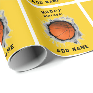 Papel De Regalo Nacimiento Creativo de Baloncesto