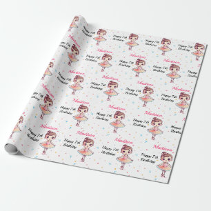 Papel De Regalo Nacimiento del Ballet Ballerina Personalizado