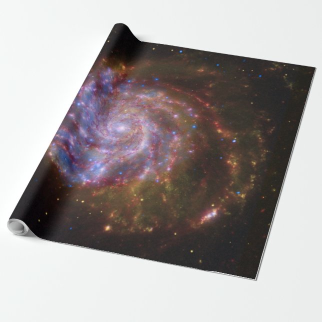 Papel De Regalo Nacimiento estelar en el volante: Galaxia M101 (Desenrollado)