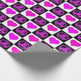 Papel De Regalo Nadadores y corazones rosados Nadando y buceando