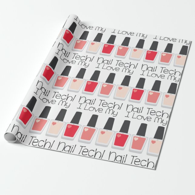 Papel De Regalo Nail Tech (Desenrollado)
