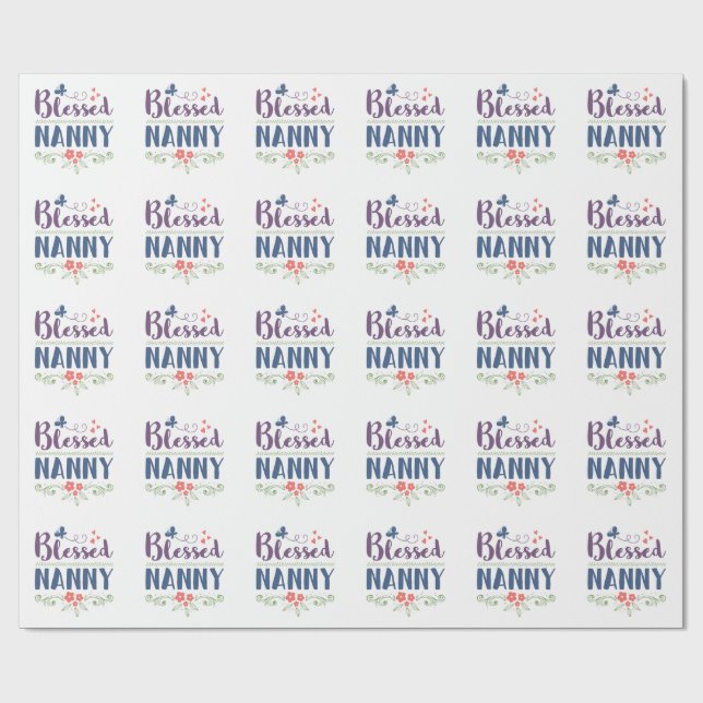 Papel De Regalo Nana Bendita (Superficie plana)