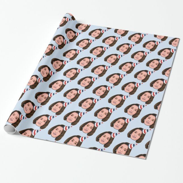 PAPEL DE REGALO NANCY PELOSI NACIMIENTO (Desenrollado)