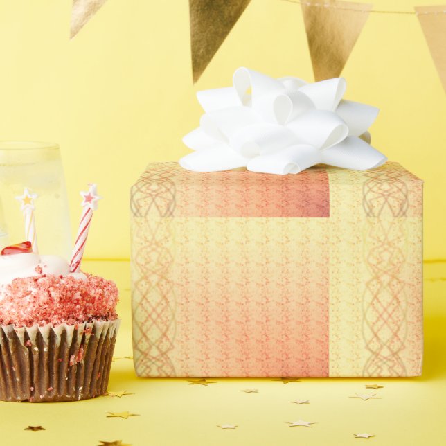 Papel De Regalo Naranja (Fiesta de cumpleaños )