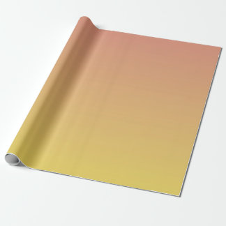 Papel De Regalo Naranja al patrón de ómbre amarillo